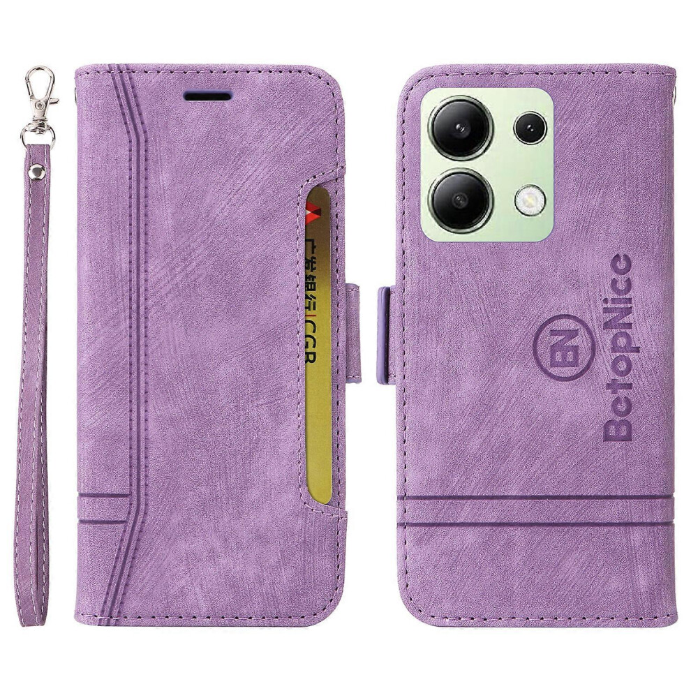 001 For Xiaomi Redmi Note 13 4G Case Imprinted Leather Phone Wallet Cover 6499630154513
