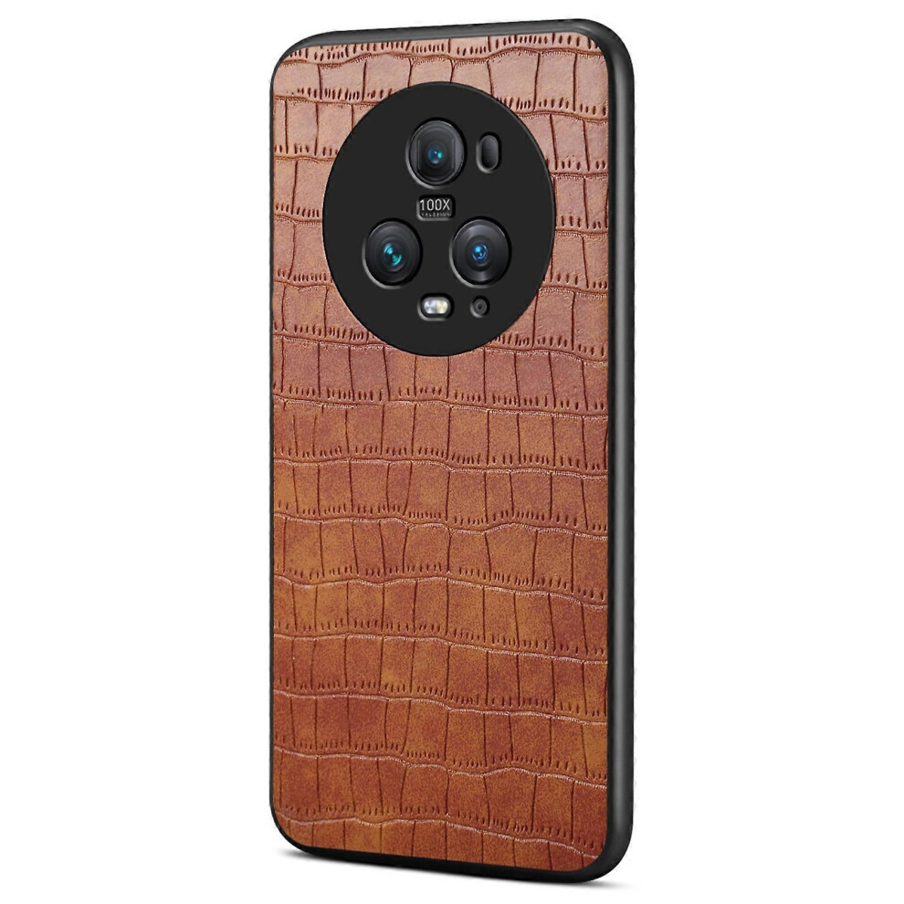 For Honor Magic5 Pro Case Leather Alligator Texture Protective Back Cover 6499630167995