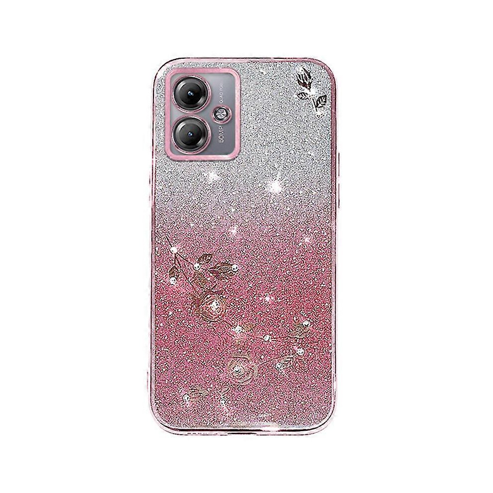 For Motorola Moto G54 5G/ G64 5G Case Glitter Rhinestone Tpu Phone Cover 6186831303436