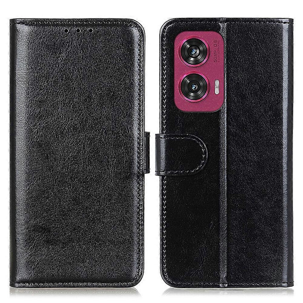 Photos - Case For Motorola Edge 50 Fusion 5G  Crazy Horse Texture PU Leather Stand Phone Cover