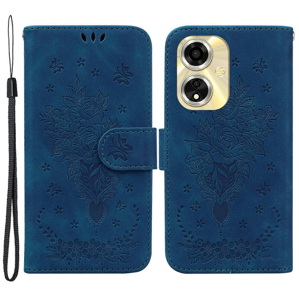 Photos - Case For Oppo A59 5G/ A2m 5G Folio Flower Pattern Protective Leather Phone Cover