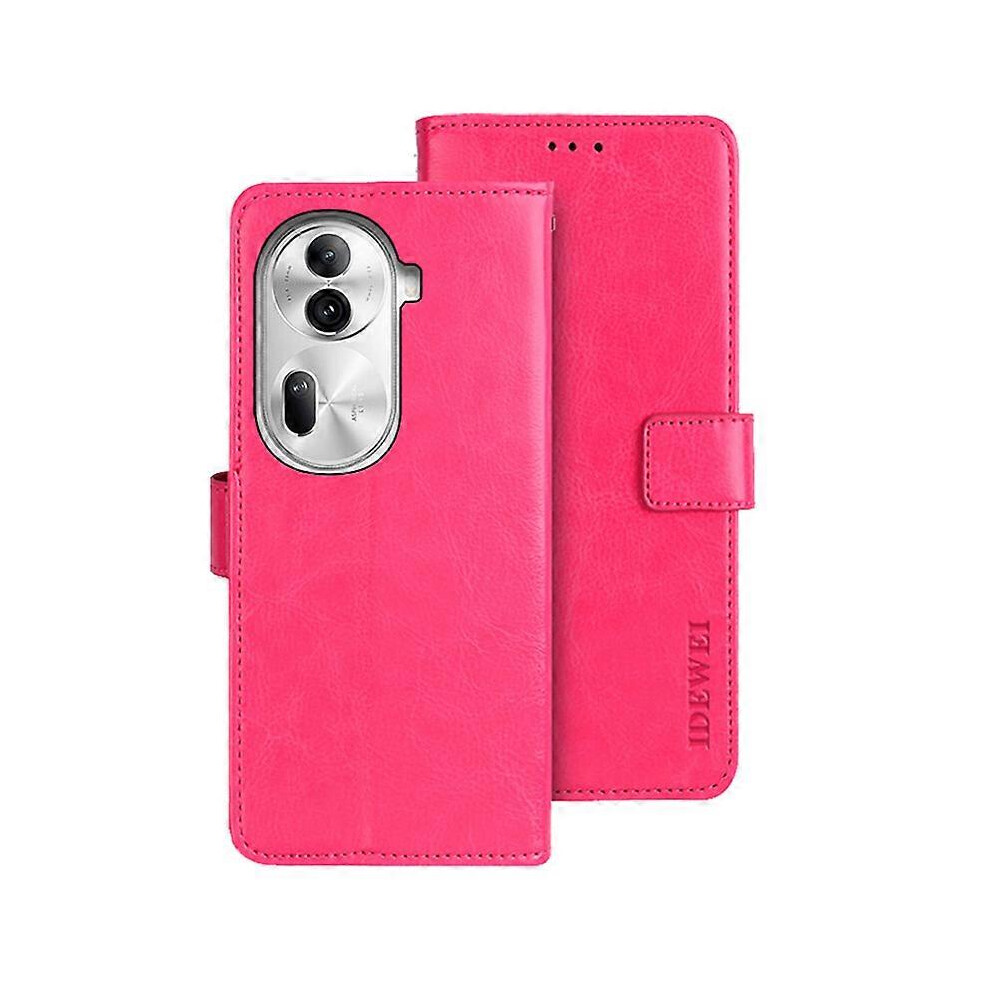 Photos - Case Crazy Horse Texture PU Leather Stand Magnetic Clasp Phone Cover For Oppo Reno11 Pro 5G (Global)