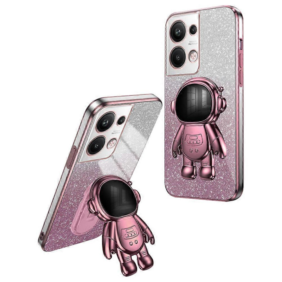 Drop Protection Pc+Tpu Kickstand Electroplating Cover Case For Oppo Reno9 Pro+ 5G 6186831311448
