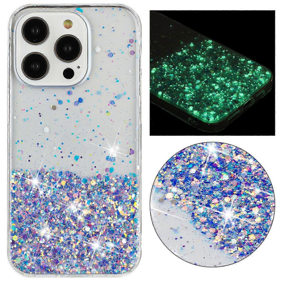 Phone Case For Iiphone 14 Pro Tpu Cover Epoxy Glitter Sparkle Luminous Drop-Proof Phone Shell 6186831319901