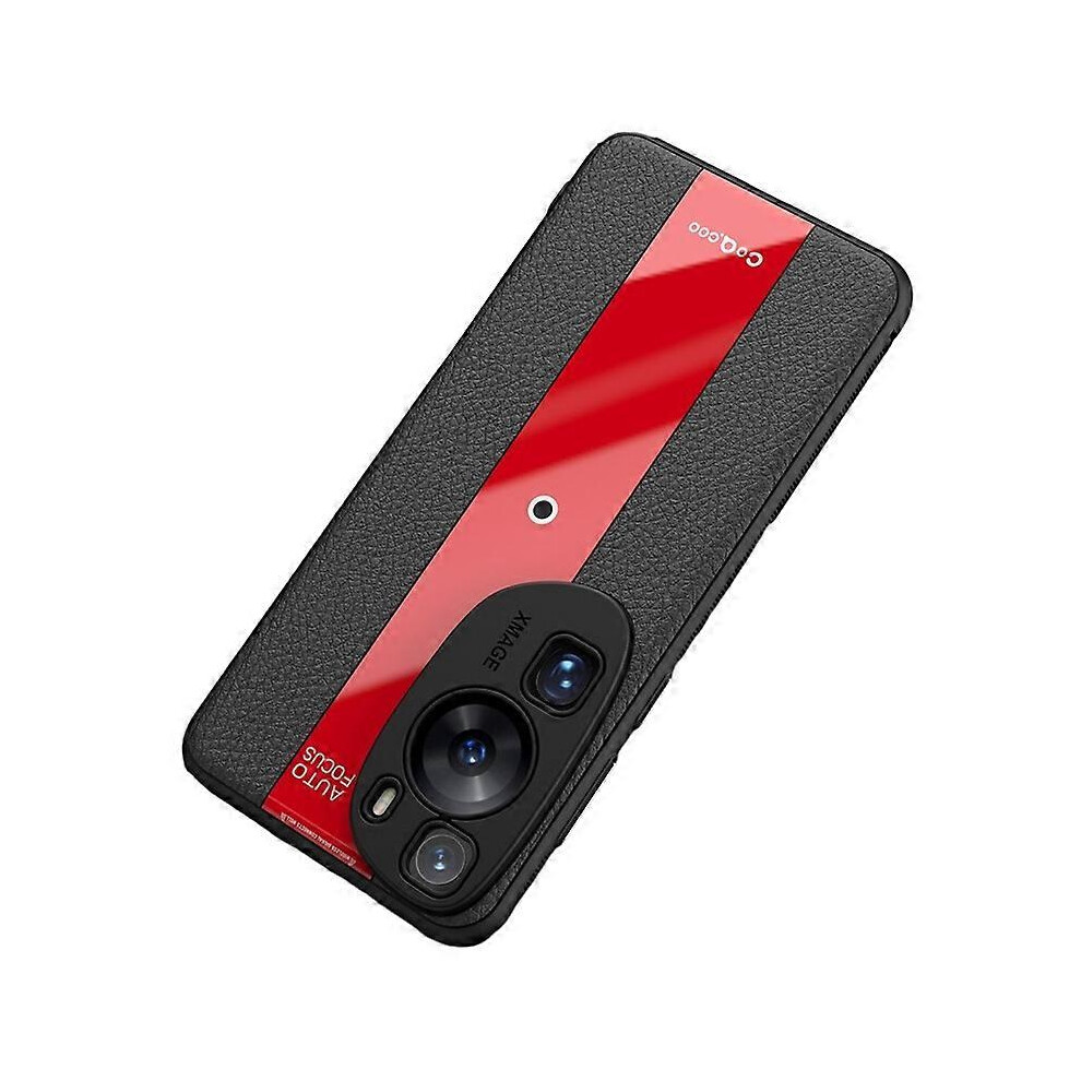 Q.coo For Huawei P60 Art Case Leather+Tpu+Acrylic Lightweight Smartphone Shell 6186831319802