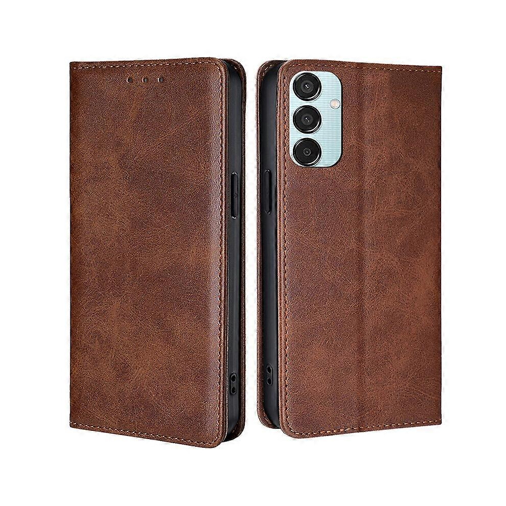 For Samsung Galaxy M15 5G Case Pu Leather Calf Texture Phone Wallet Cover 6186831319468