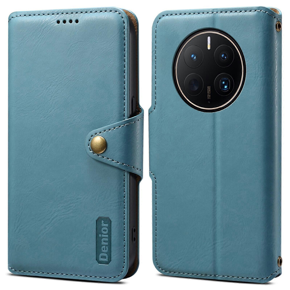 For Huawei Mate 50 Pro 4G Wallet Case Cowhide Texture Leather + Tpu Phone Cover 6186831319390