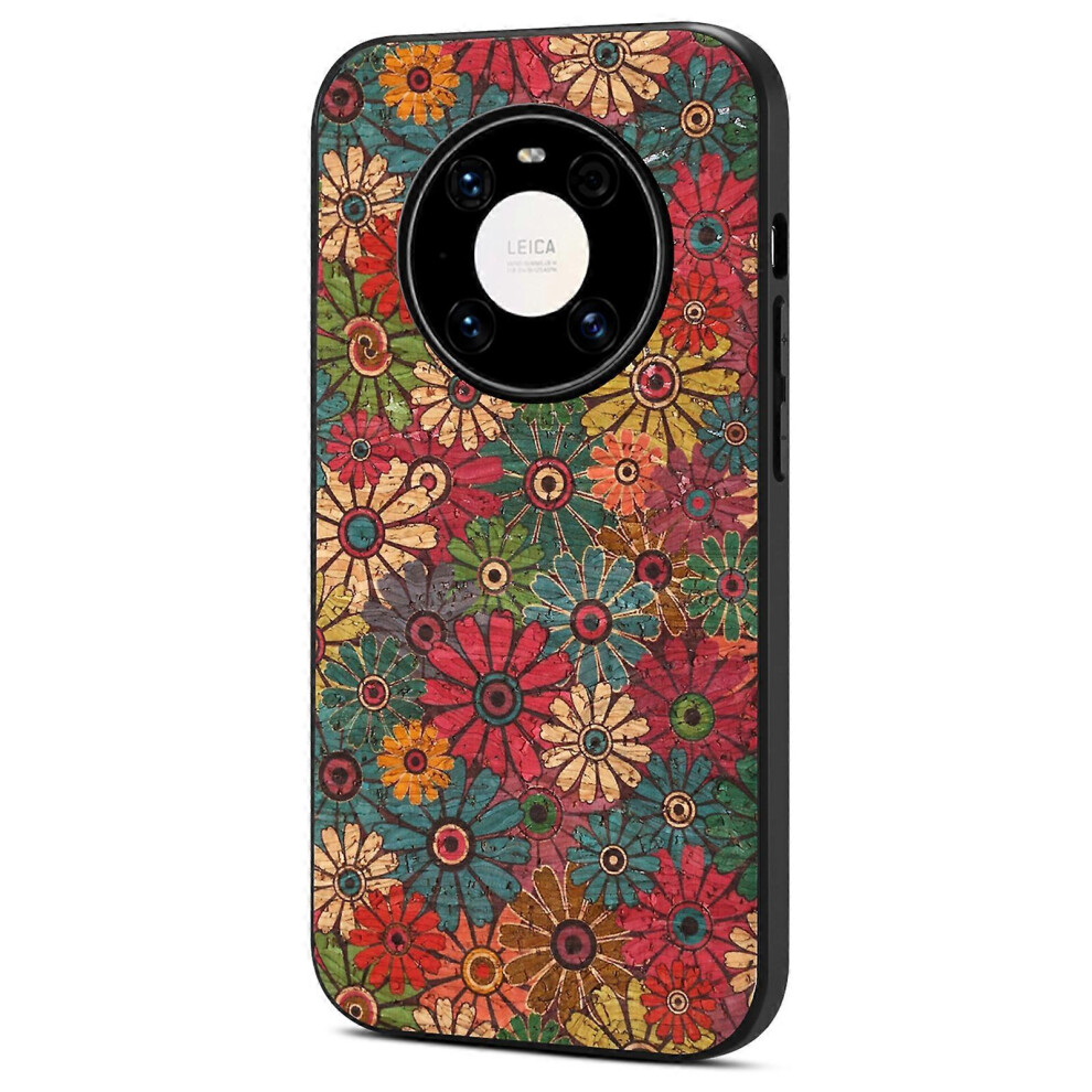 Photos - Case For Huawei Mate 40 Pro 5G  Shockproof Phone Cover with Flower Pattern