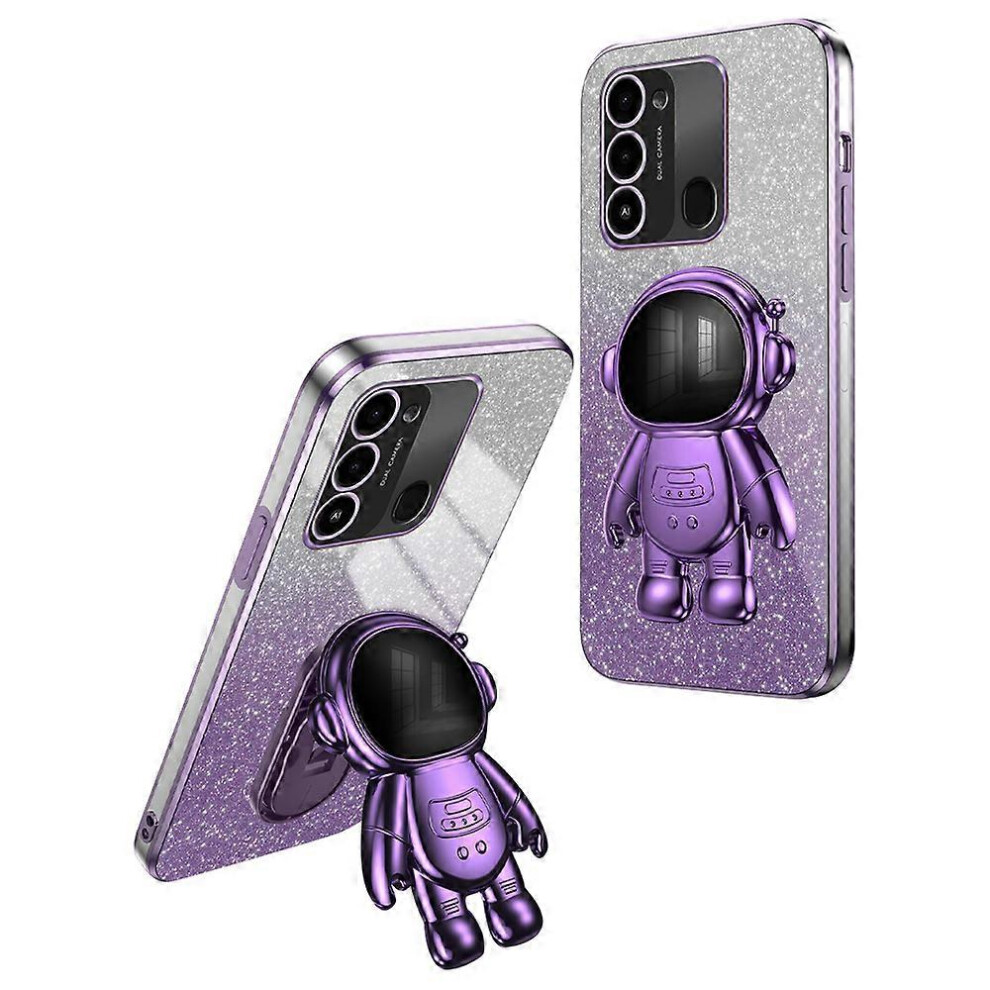 Cartoon Astronaut Kickstand Back Cover For Transsion Tecno Spark Go 2022/ Spark 8C 4G/ Spark 9 4G 6186831321577