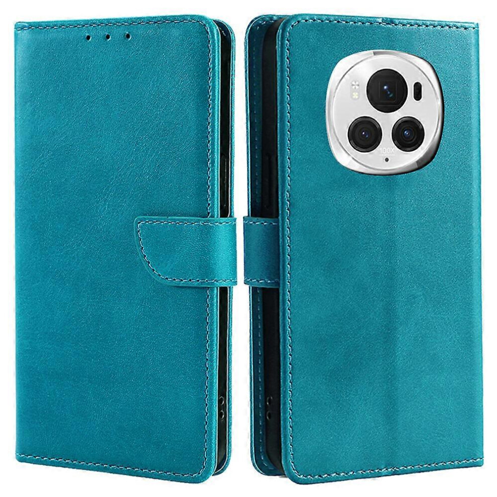 For Honor Magic6 Pro 5G Wallet Case Calf Texture Pu Leather Card Slots Flip Phone Cover 6186831329887