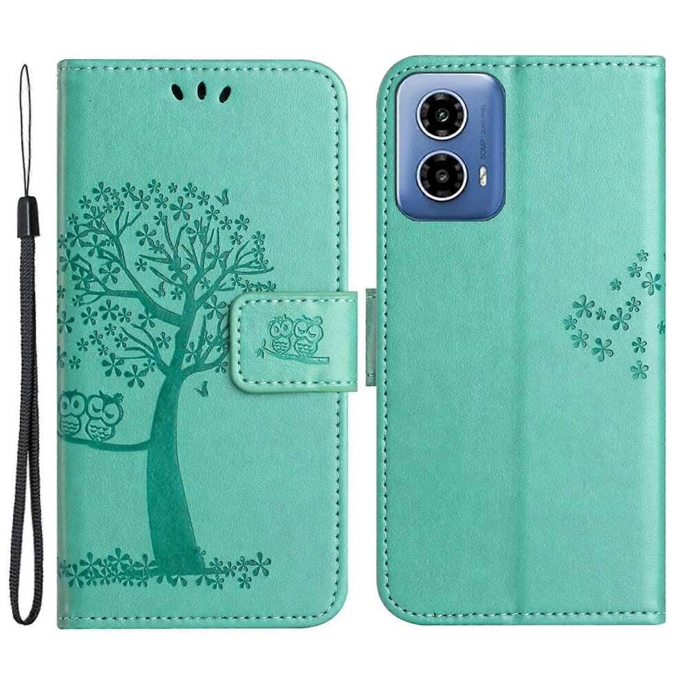 Photos - Case For Motorola Moto G24 Power Imprinted Pattern Wallet Phone  PU Leather Phone Cover