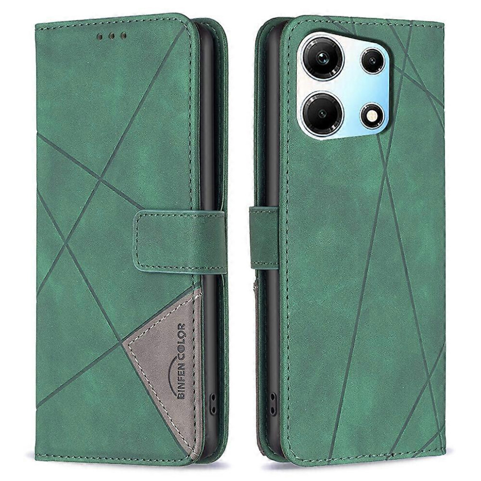Imprinted Leather Smartphone Cover For Infinix Zero 30 5G, Wallet Design Case 6186831345023