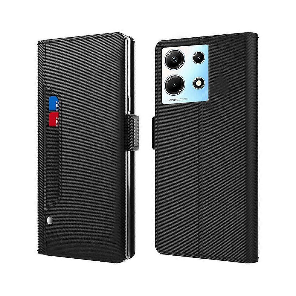Photos - Case Built-in Mirror PU Leather Stand Cell Phone Cover  For Infinix Note 30 5G