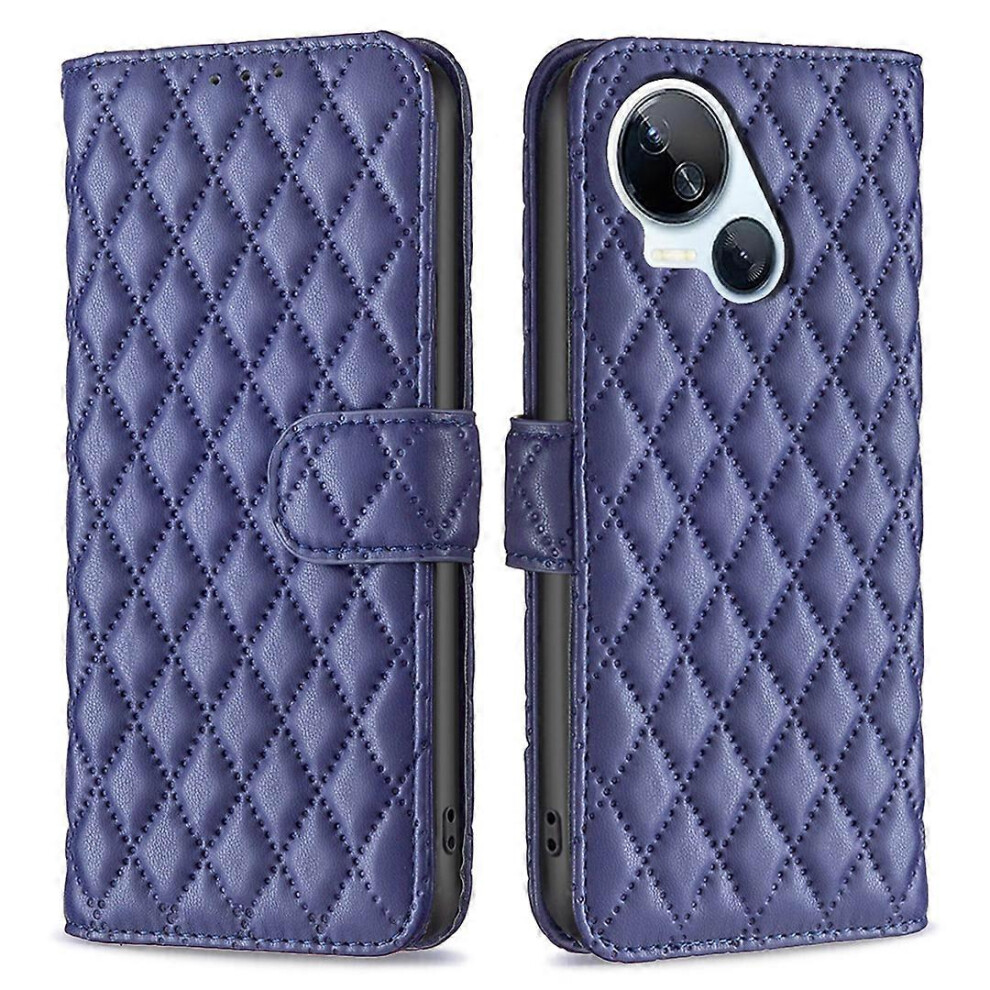 Rhombus Imprinted Leather Cell Phone Case For Tecno Spark 10 5G 6186831344651