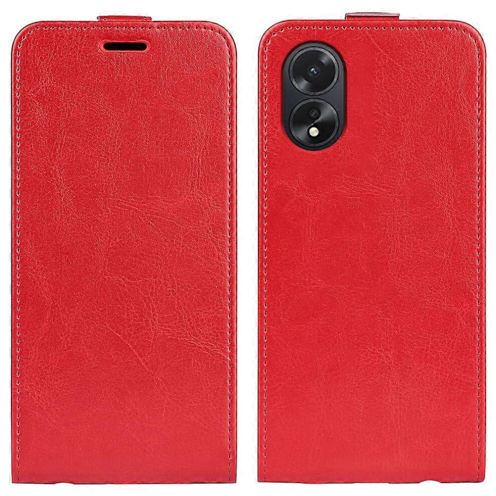 Card Slot Phone Case For Oppo A38 4G, Crazy Horse Texture Leather Phone Cover 6186831347485