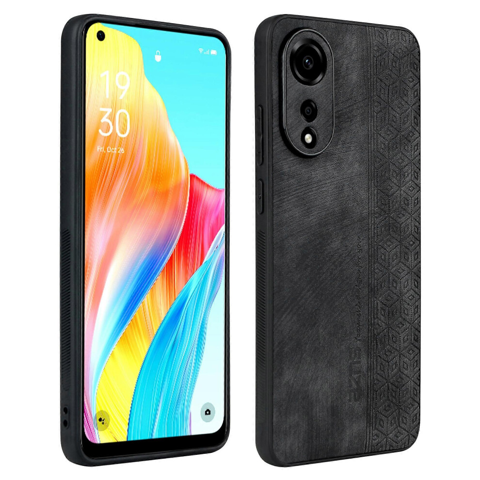 Anti-Scratch Imprinted Pu Leather+Tpu Phone Back Cover Case For Oppo A78 4G 6186831347560
