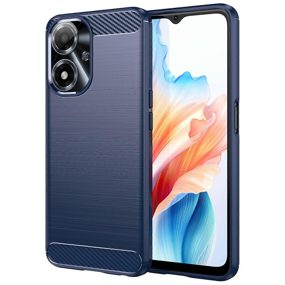 Dustproof Tpu Carbon Fiber Texture Cell Phone Case For Oppo A2m 5G 6186831347133
