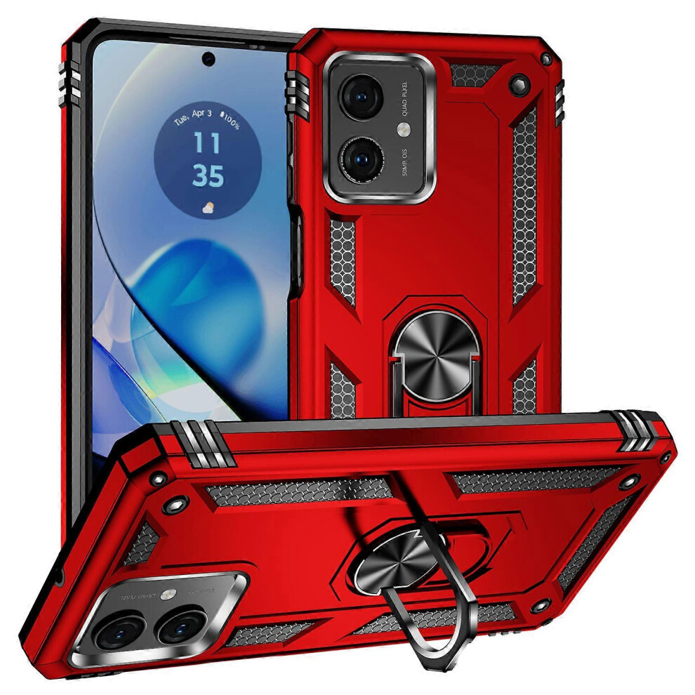 Photos - Case For Motorola Moto G54 5G Anti-scratch TPU+PC Ring Kickstand Phone Cover