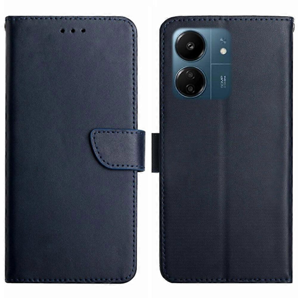 Cow Leather Nappa Texture Phone Case For Xiaomi Redmi 13C 6186831351796