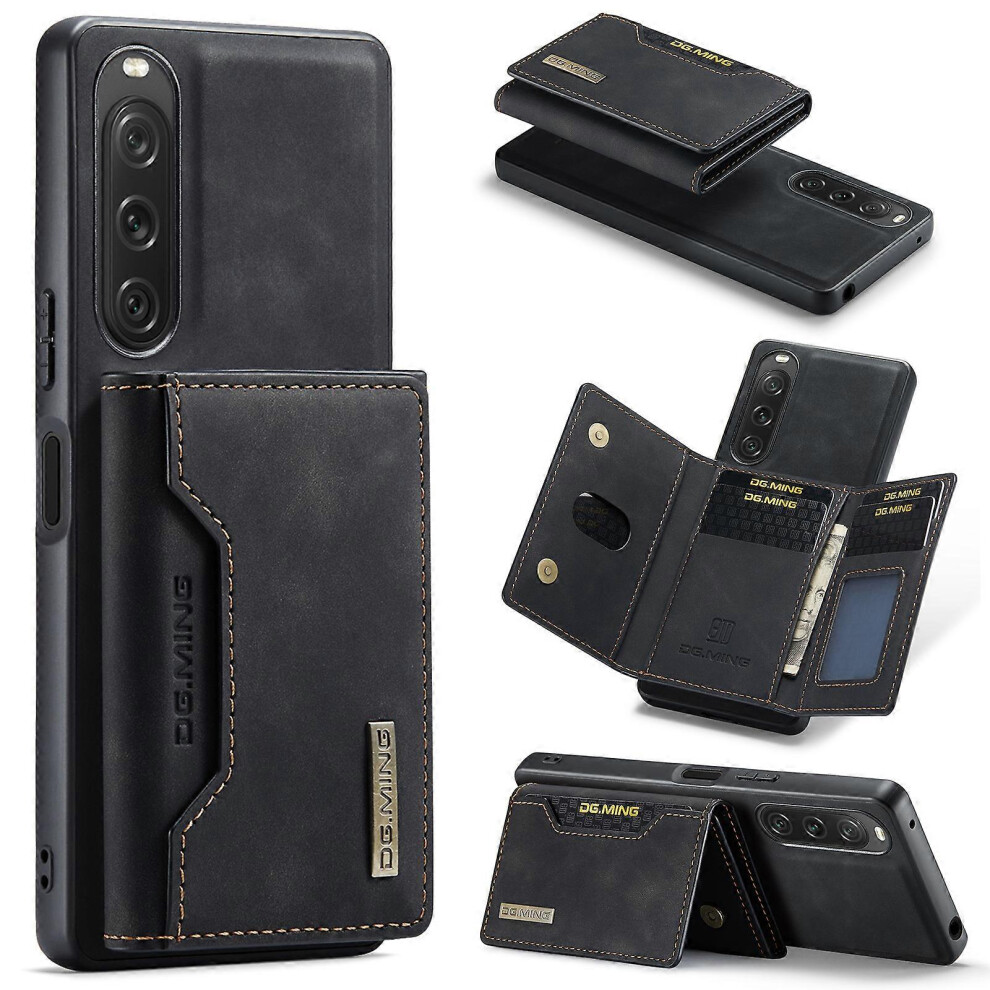 Shockproof Kickstand Case For Sony Xperia 10 V, Pu+Pc+Tpu Cover With Magnetic Wallet 6186831352267