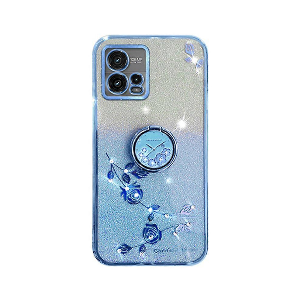 For Motorola Moto G72 5G Case Ring Kickstand Glitter Tpu Phone Cover 6186831358931