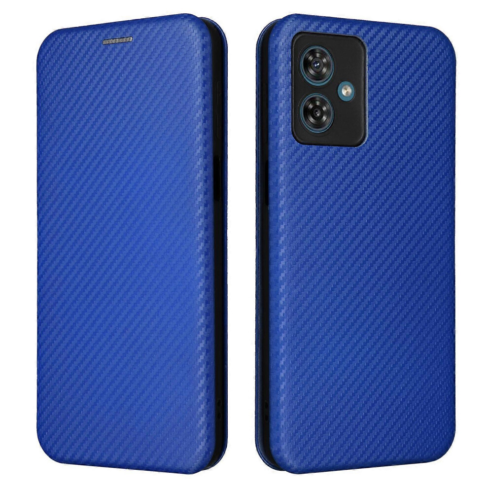 Photos - Case For Motorola Moto G54 5G  Card Holder Carbon Fiber Texture Anti-drop Leather Cover