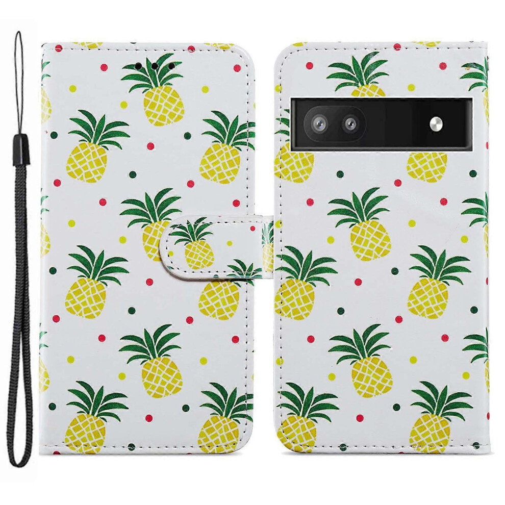 Photos - Case For Google Pixel 6a Stand Wallet Phone Pattern Printing PU Leather Cover with Strap