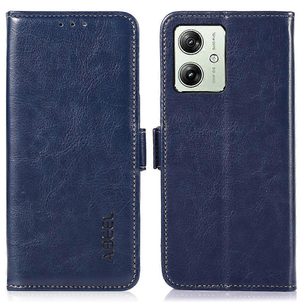 Crazy Horse Texture Leather Cover Case For Motorola Moto G54 5G, with Wallet-image-OPC-PGJP8JV-NEW