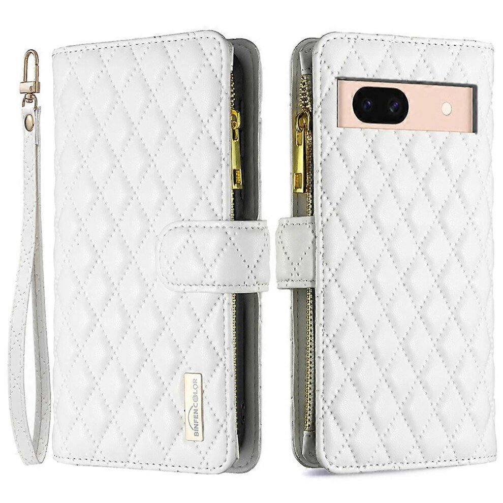 For Google Pixel 8A Case Zipper Wallet Leather Stand Cover 6186831367124