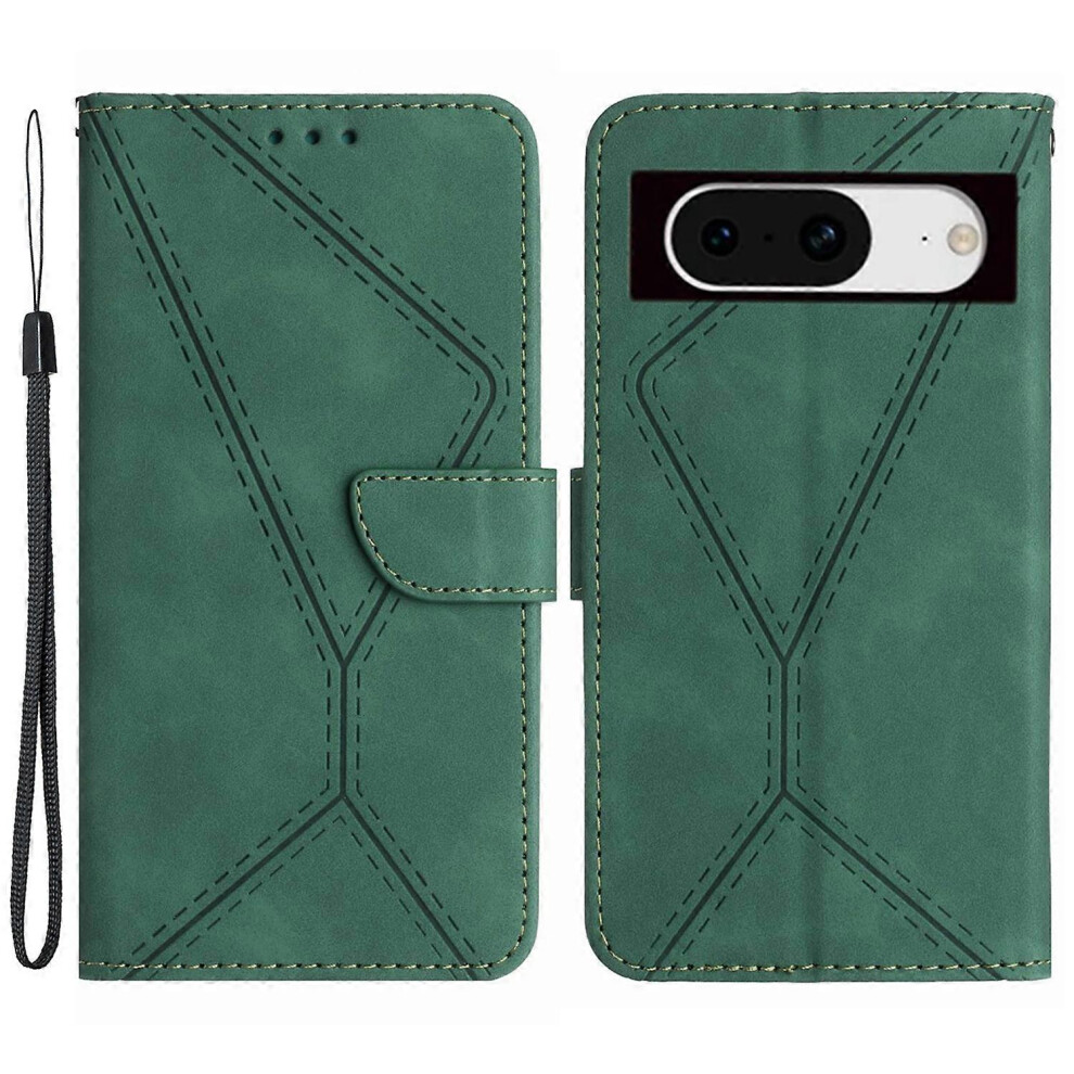 For Google Pixel 8A Case Imprinted Folio Flip Pu Leather Phone Cover 6186831367377