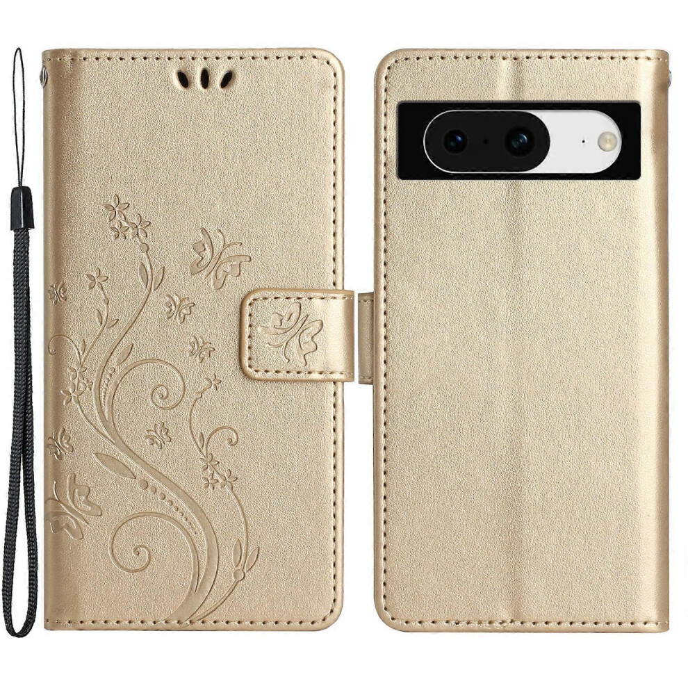For Google Pixel 8 Case Butterfly Imprint Wallet Phone Leather Cover 6186831367667