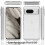 For Google Pixel 8 Case Gradient PC+TPU Phone Cover with PET Screen Protector 5