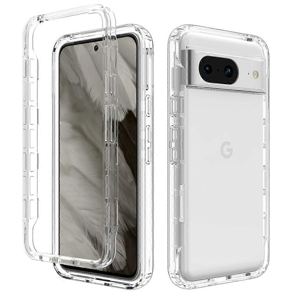 For Google Pixel 8 Case Transparent Gradient Phone Cover 6186831370506