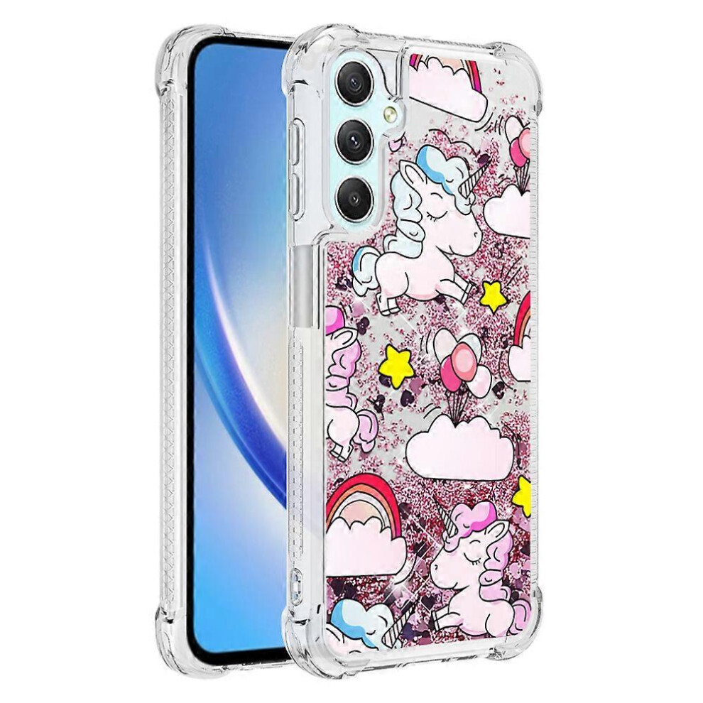 Glitter Liquid Waterfall Case for Samsung Galaxy A25 5G/A24 4G, Soft TPU Pattern Printing Phone Case-image-OPC-PGJPBP2-NEW