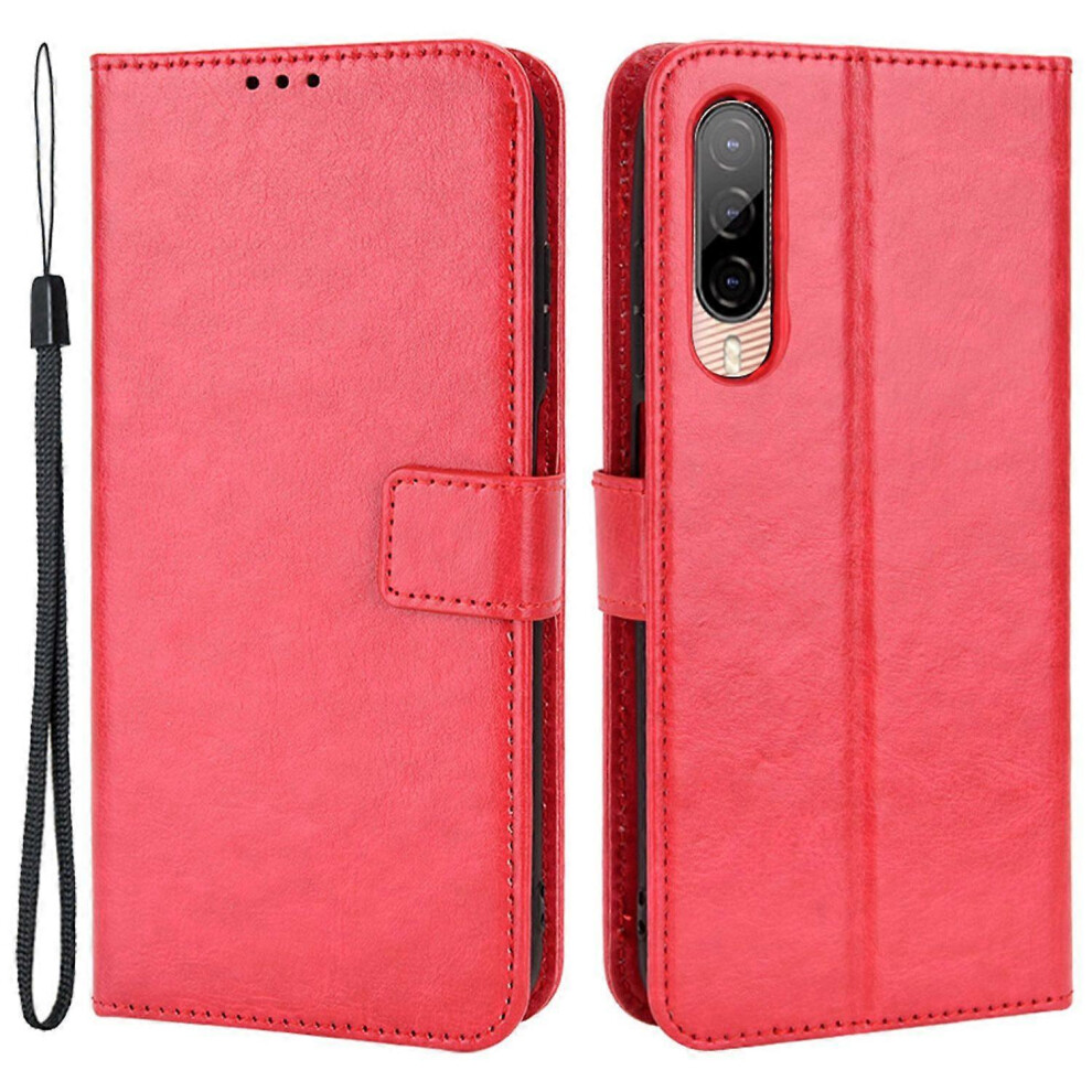 For Htc Desire 22 Pro 5G Cell Phone Wallet Case Crazy Horse Texture Pu Leather+Tpu Stand Cover Protective Shell 6186831379523