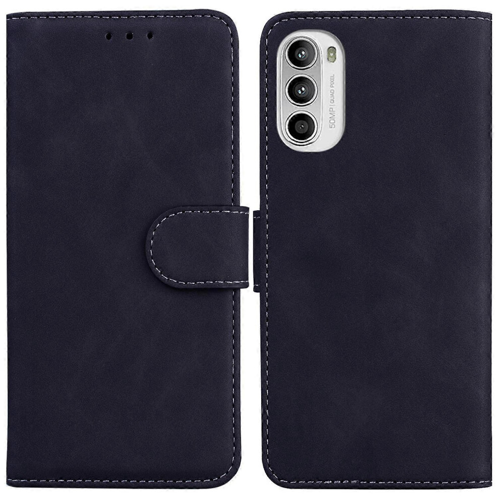 For Motorola Moto G62 5G Solid Color Wallet Stand Phone Case Pu Leather Tpu Full Protection Cover 6186831378687