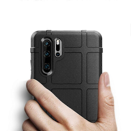 For Huawei P30 Pro Rugged Square Grid Texture TPU Protection Case 2