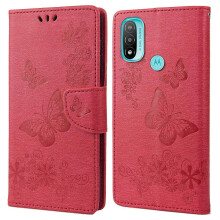 For Motorola Moto E20/E30/E40 Smart Phone Shell Imprinted Big Butterflies Leather Mobile Phone Case Wallet Stand Covering