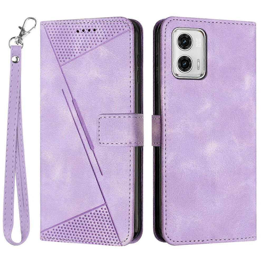 For Motorola Moto G53 5G/G13 4G/G23 4G Leather Wallet Cover Imprinted Foldable Stand Phone Case With Strap 6186831390764
