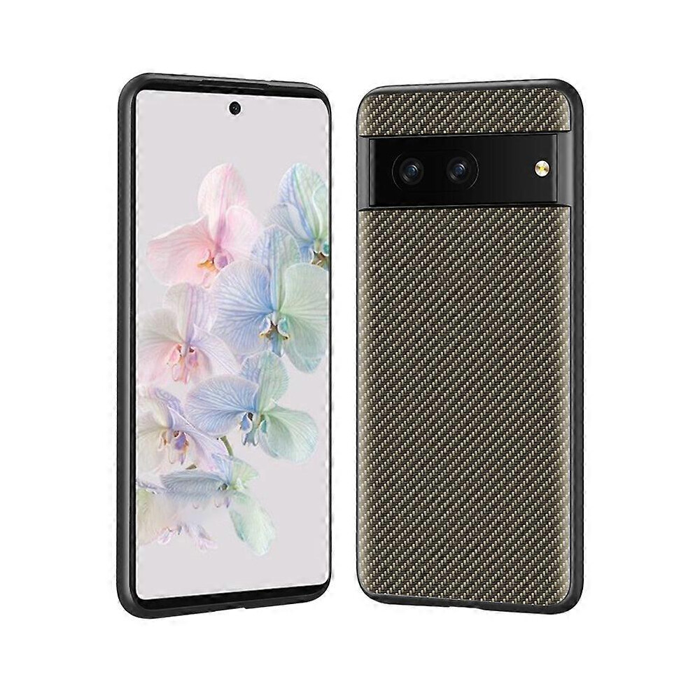 For Google Pixel 7 Carbon Fiber Texture Phone Case Hard Pc Shock Absorbing Protective Cover 6186831390108