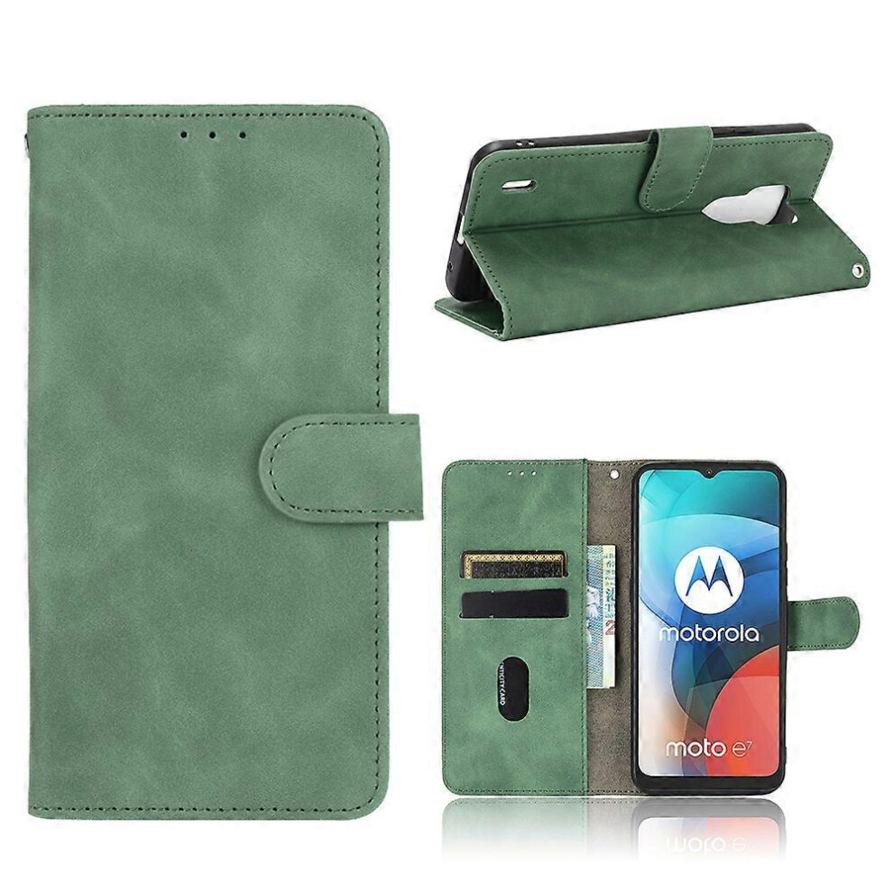 Delicate PU Leather Wallet Cell Phone Case for Motorola Moto E7-image-OPC-PGJPF95-NEW