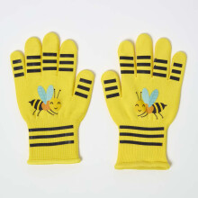 Homescapes Children's Gardening Gloves with Yellow Bee Design
