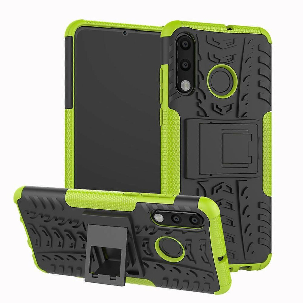 For Huawei P30 Lite Cool Tyre Kickstand Pc + Tpu Hybrid Protection Case Cover 6186831386811
