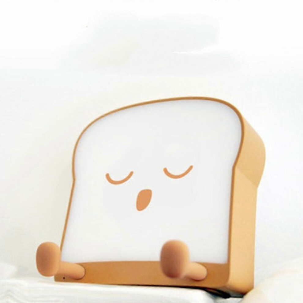 Night Light Lamp - Bread Toast Lamp Cute Light Birthday Gifts with Timber USB Rechargeable for Girls Baby Toddlers Kids Bedroom Cute Night Lights for