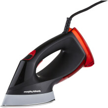 Morphy Richards Turbosteam 2 in 1 Garment Steamer and Iron 361001 Handheld Garment Steamer - Red / Black