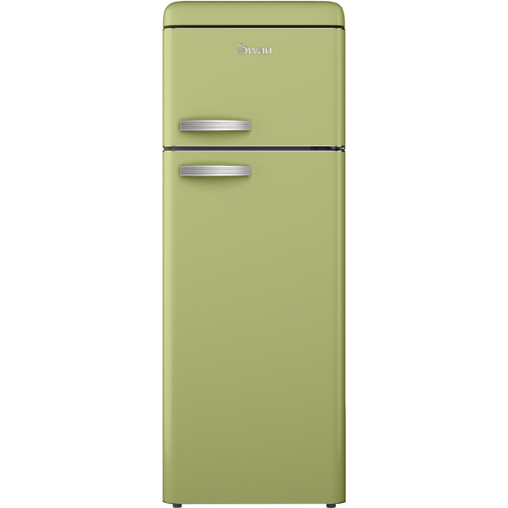 Swan Retro Small 70/30 Frost Free Fridge Freezer - Green - E Rated