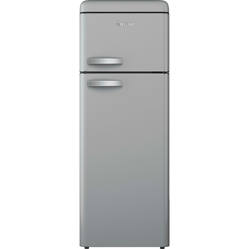 Swan Retro Small 70/30 Fridge Freezer - Grey - E Rated