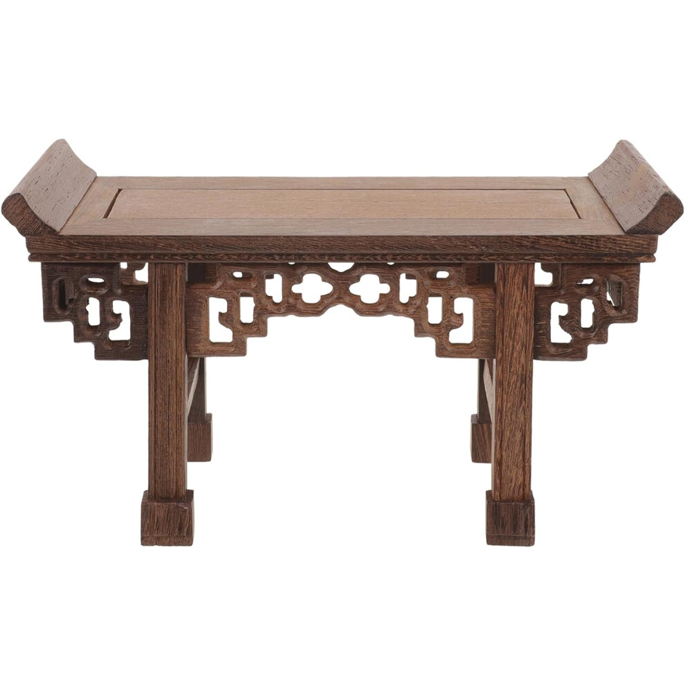 Présentoir de jardinière en bois pour aquarium : présentoir antique, lampe de table pour aquarium