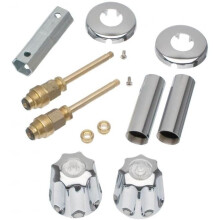Kit de rénovation pour baignoire/douche Gerber à 2 poignées en chrome