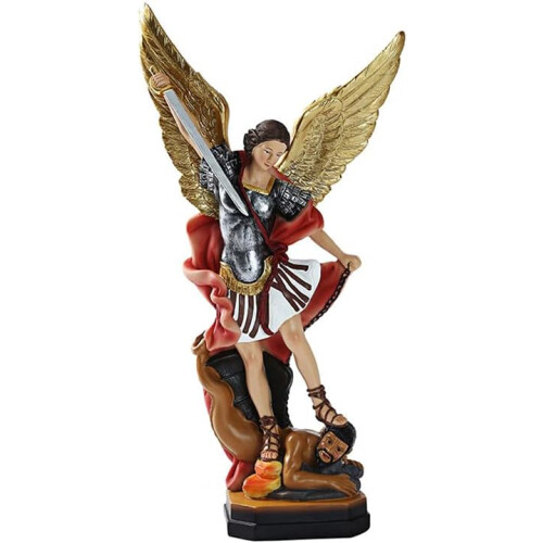 Statue Saint Michel Archange Bronze Cuivré - 20 cm et 30 cm